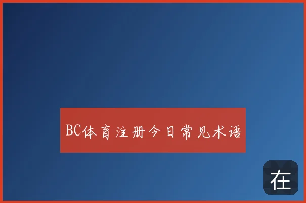 BC体育注册今日常见术语